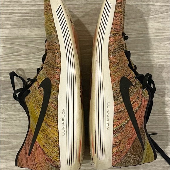 Nike LunarEpic Flyknit Low Running Shoes 843764-804 Orange Mens Size 15 - Picture 3 of 9